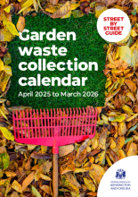 Garden waste collection calendar April 2025 to March 2026